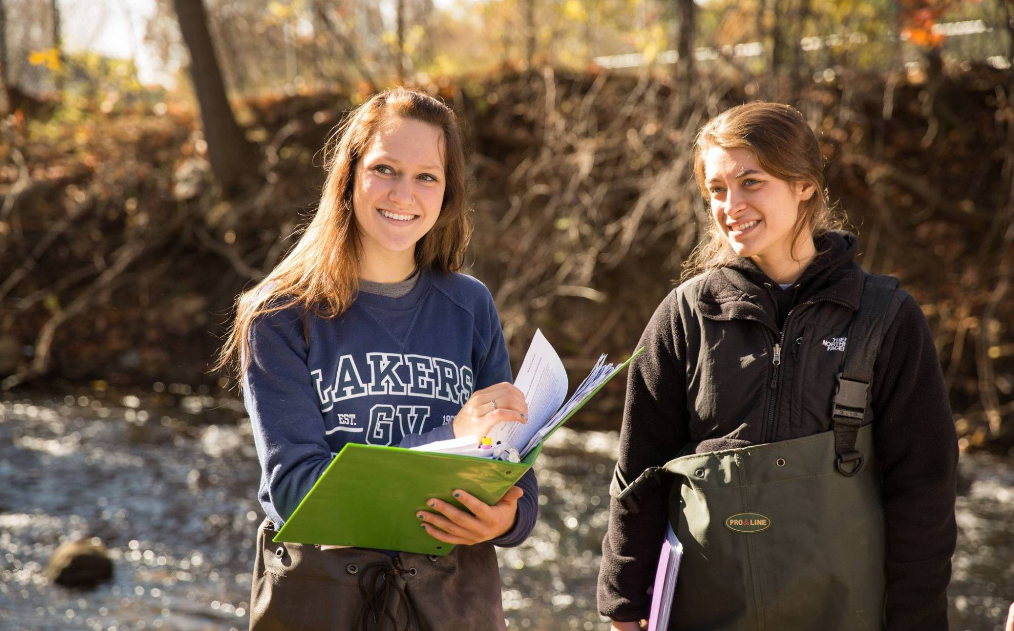 Students with notebooks